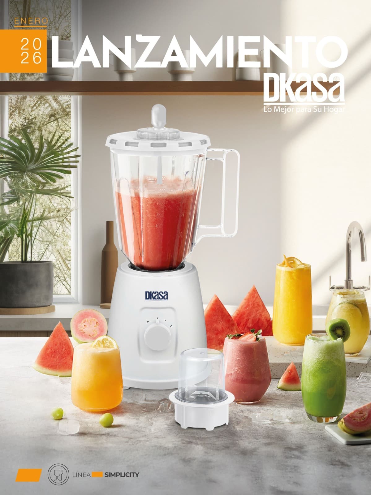 Lanzamiento Licuadora Blanca DKASA