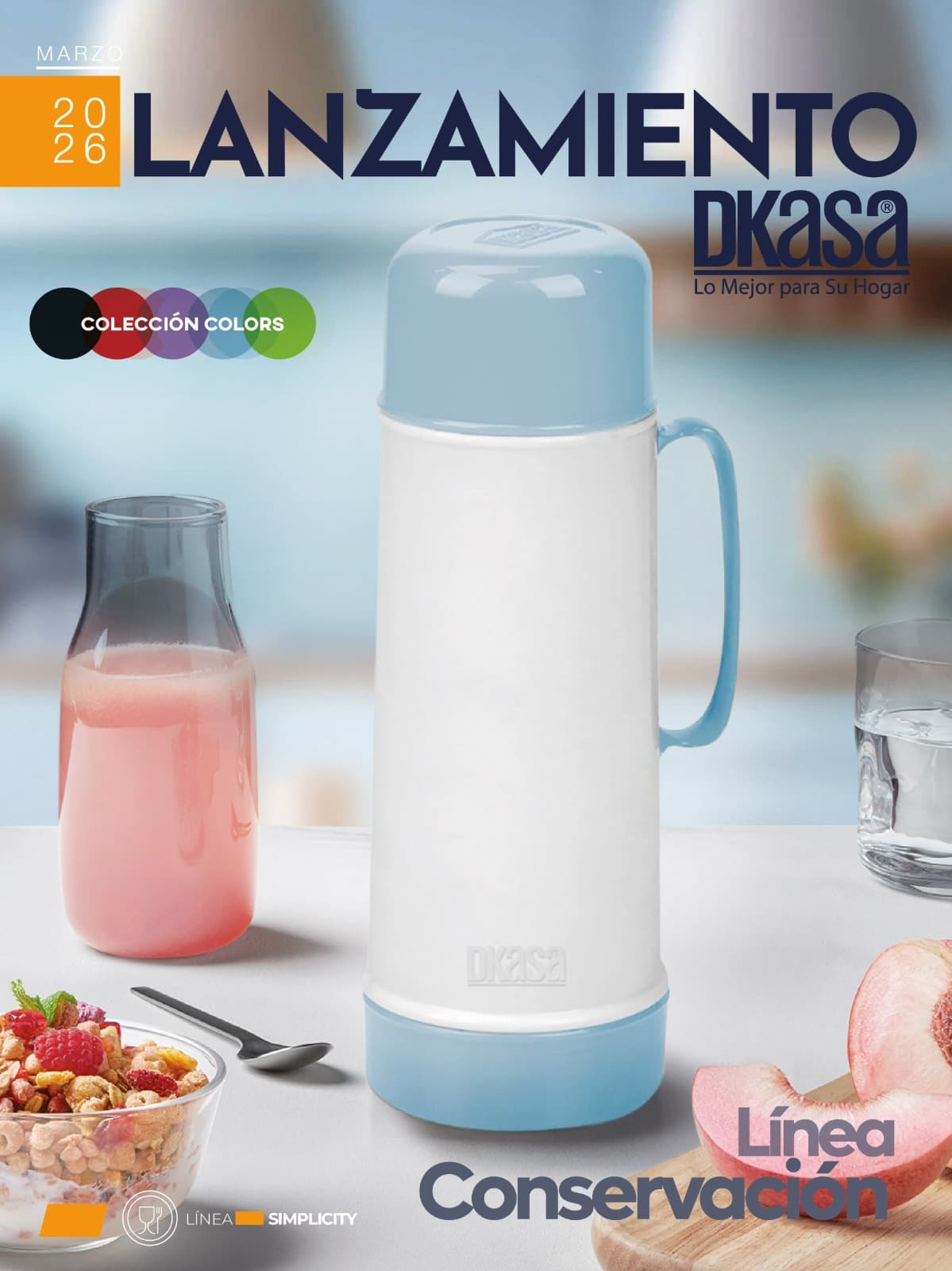 Termo 1 Litro Liso Dkasa