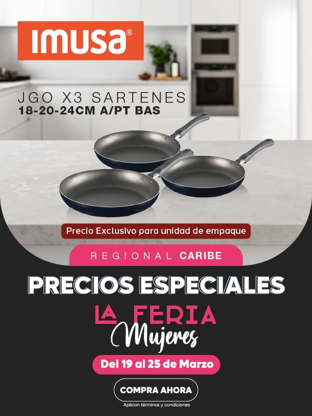 Promo Imusa Sartenes X3