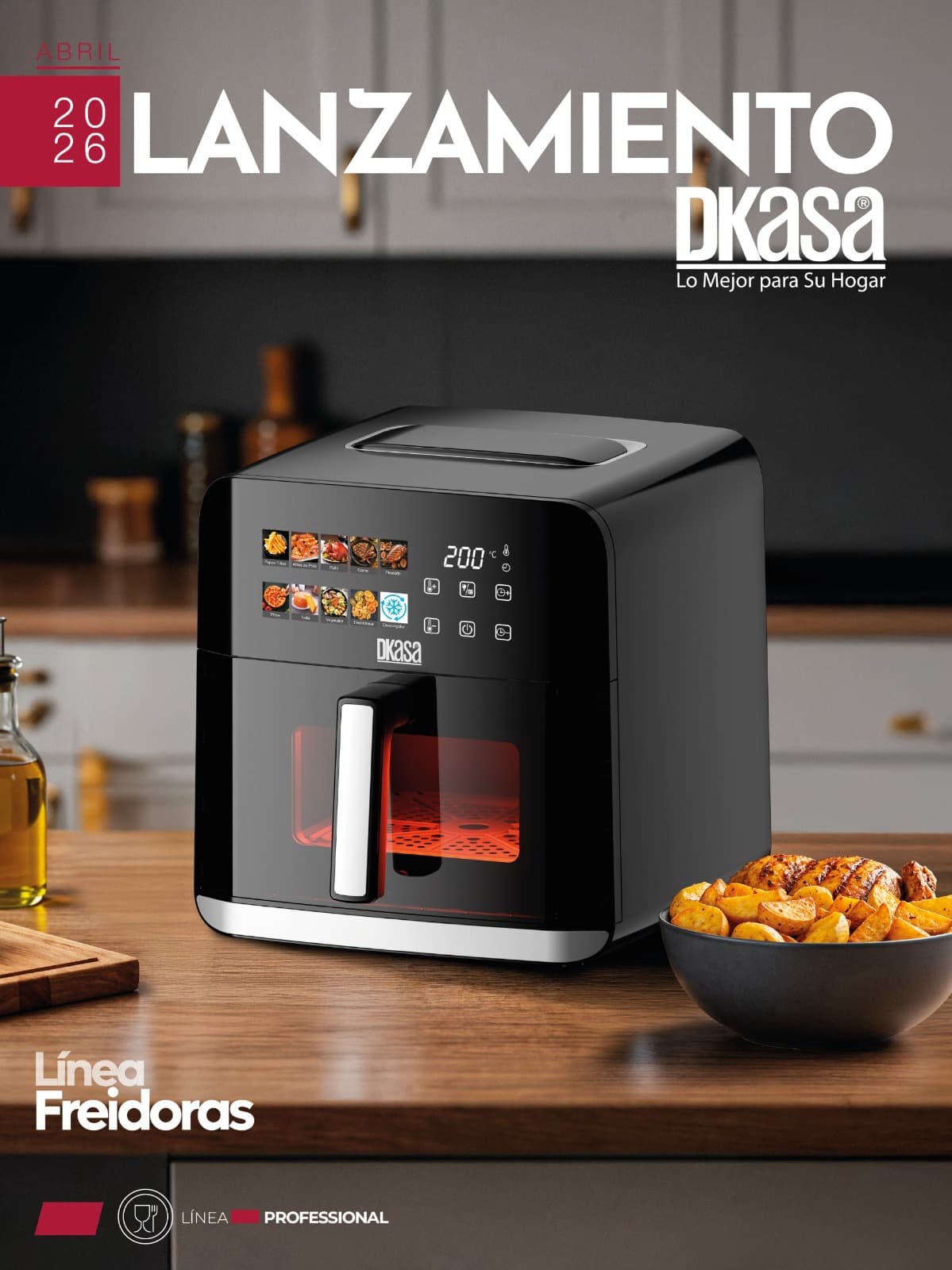 Freidora de Aire Con Visor