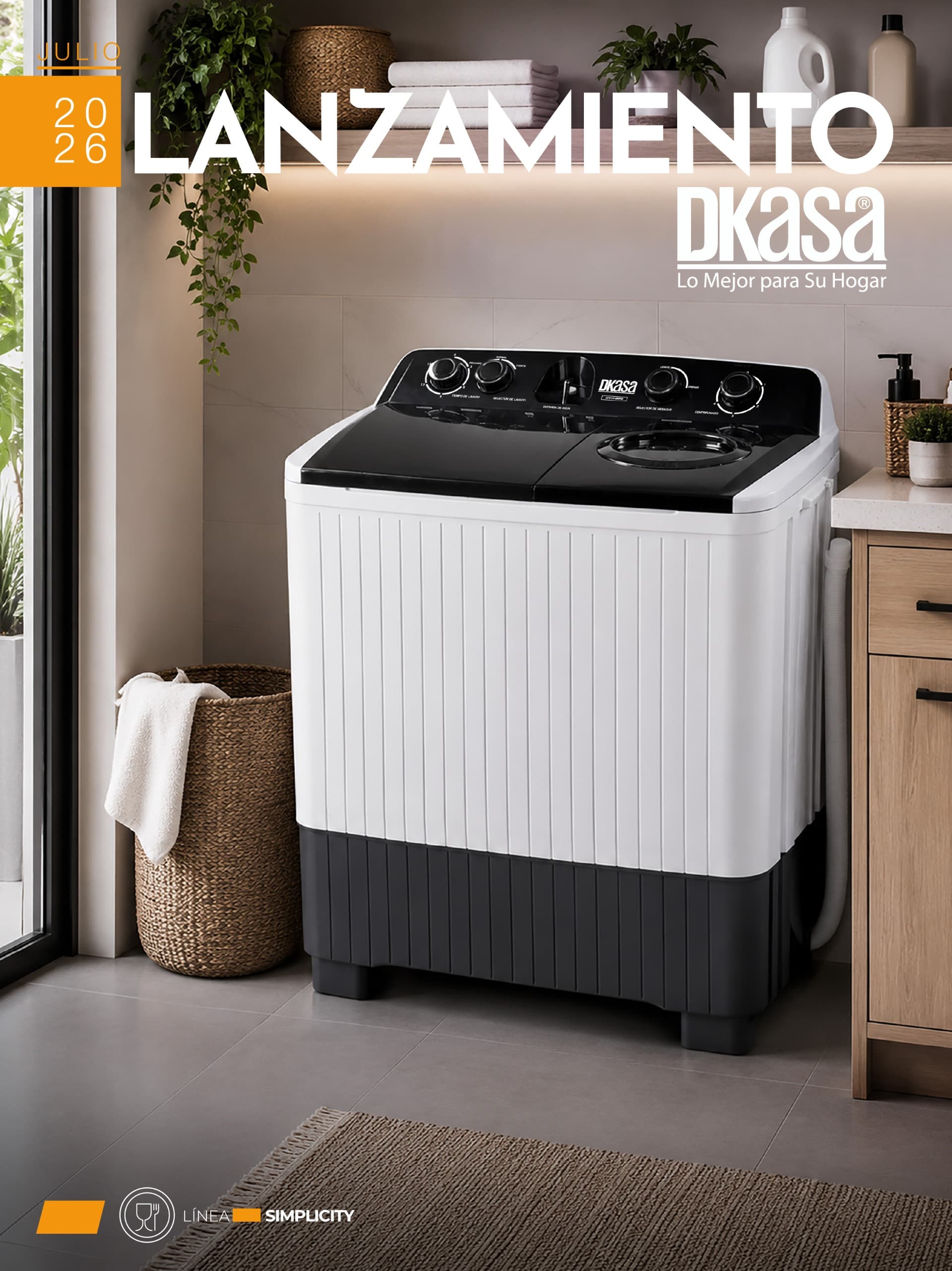 Lavadora Simplicity Semiautomática 11 Kilos
