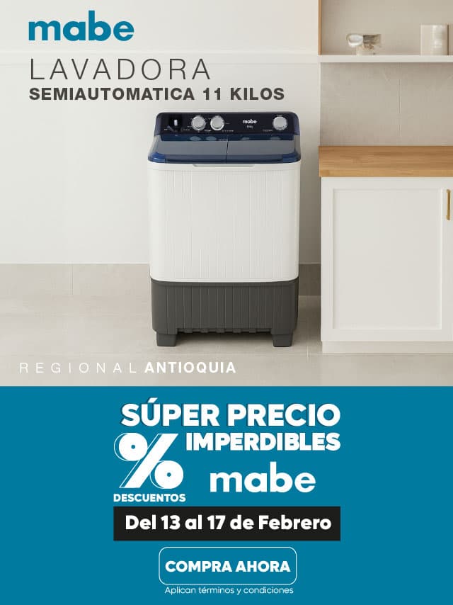 Promo Lavadora Semiautomática 11 Kilos