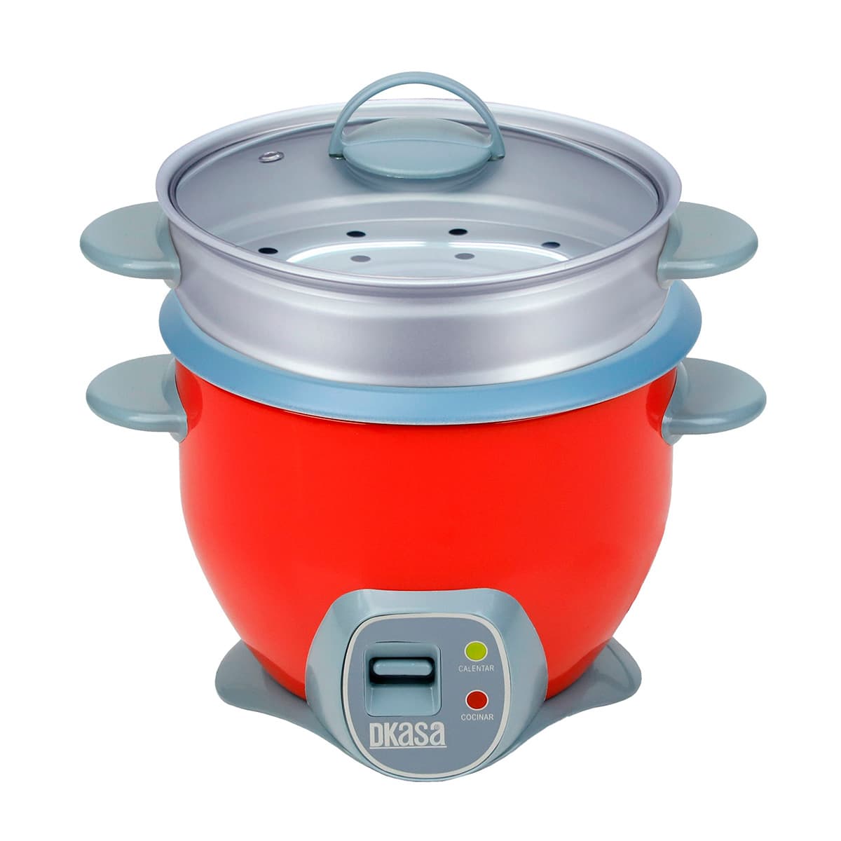 Olla Arrocera Color Exterior Roja 1.8 Libras Con Vaporera